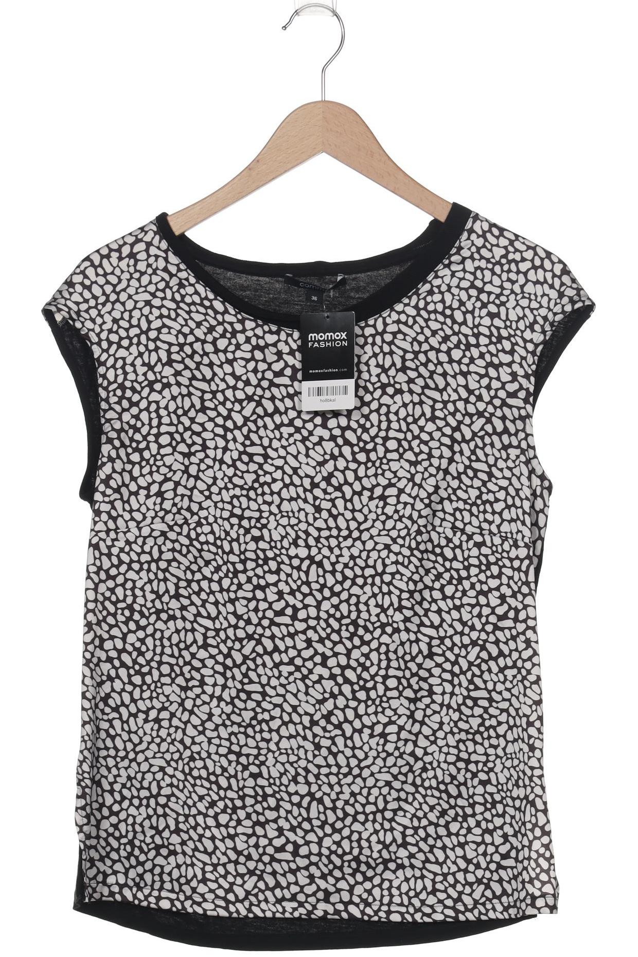 

Comma Damen T-Shirt, schwarz, Gr. 36