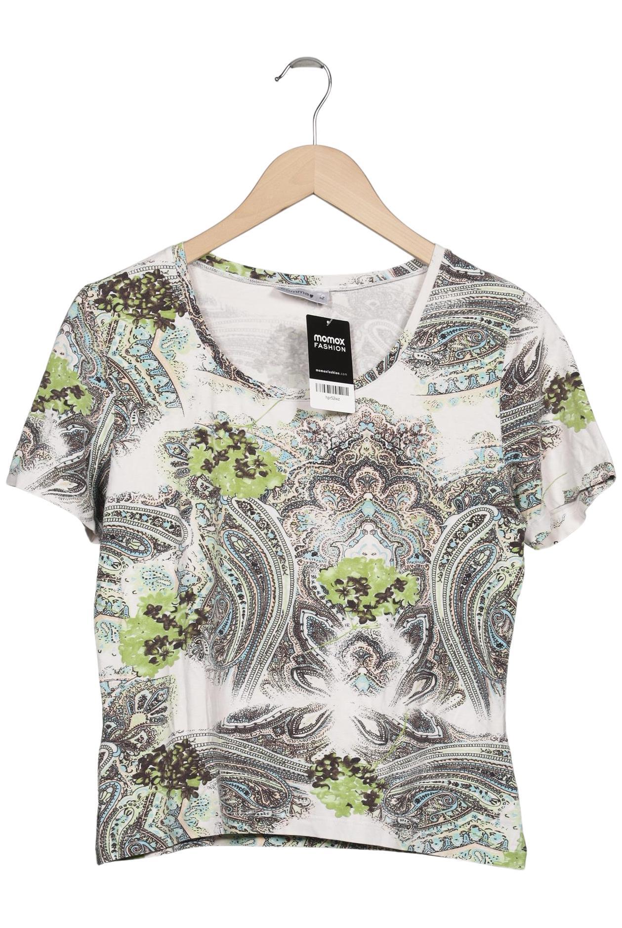 

Comma Damen T-Shirt, weiß, Gr. 42