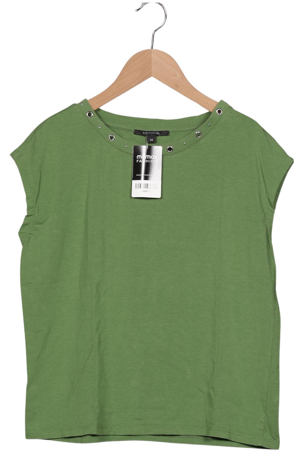 

Comma Damen T-Shirt, grün, Gr. 34