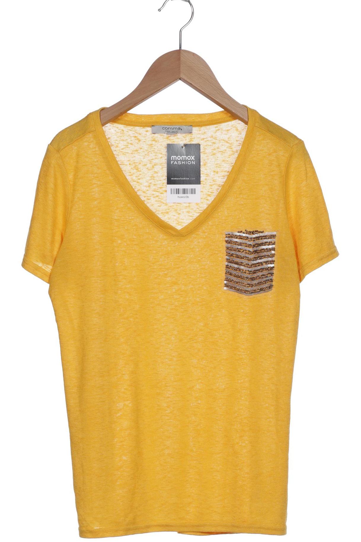 

Comma Damen T-Shirt, gelb