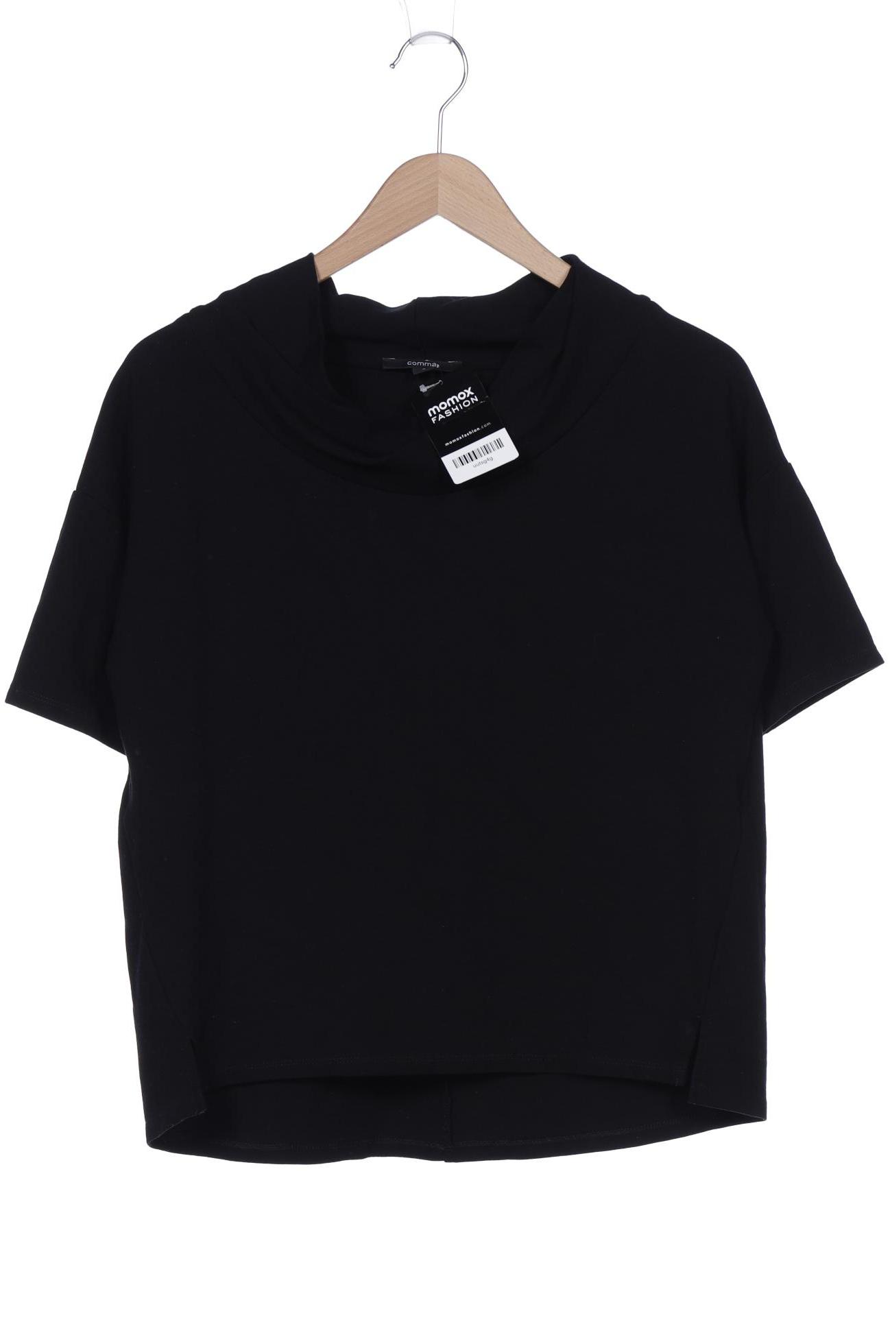 

Comma Damen T-Shirt, schwarz, Gr. 36