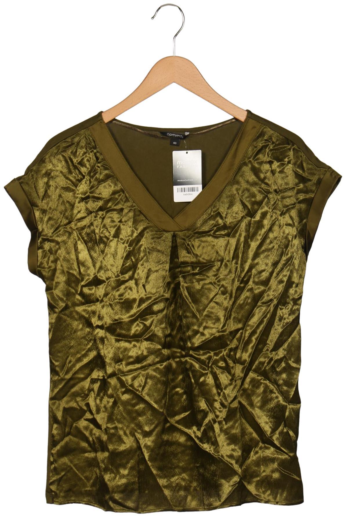 

Comma Damen T-Shirt, grün, Gr. 40