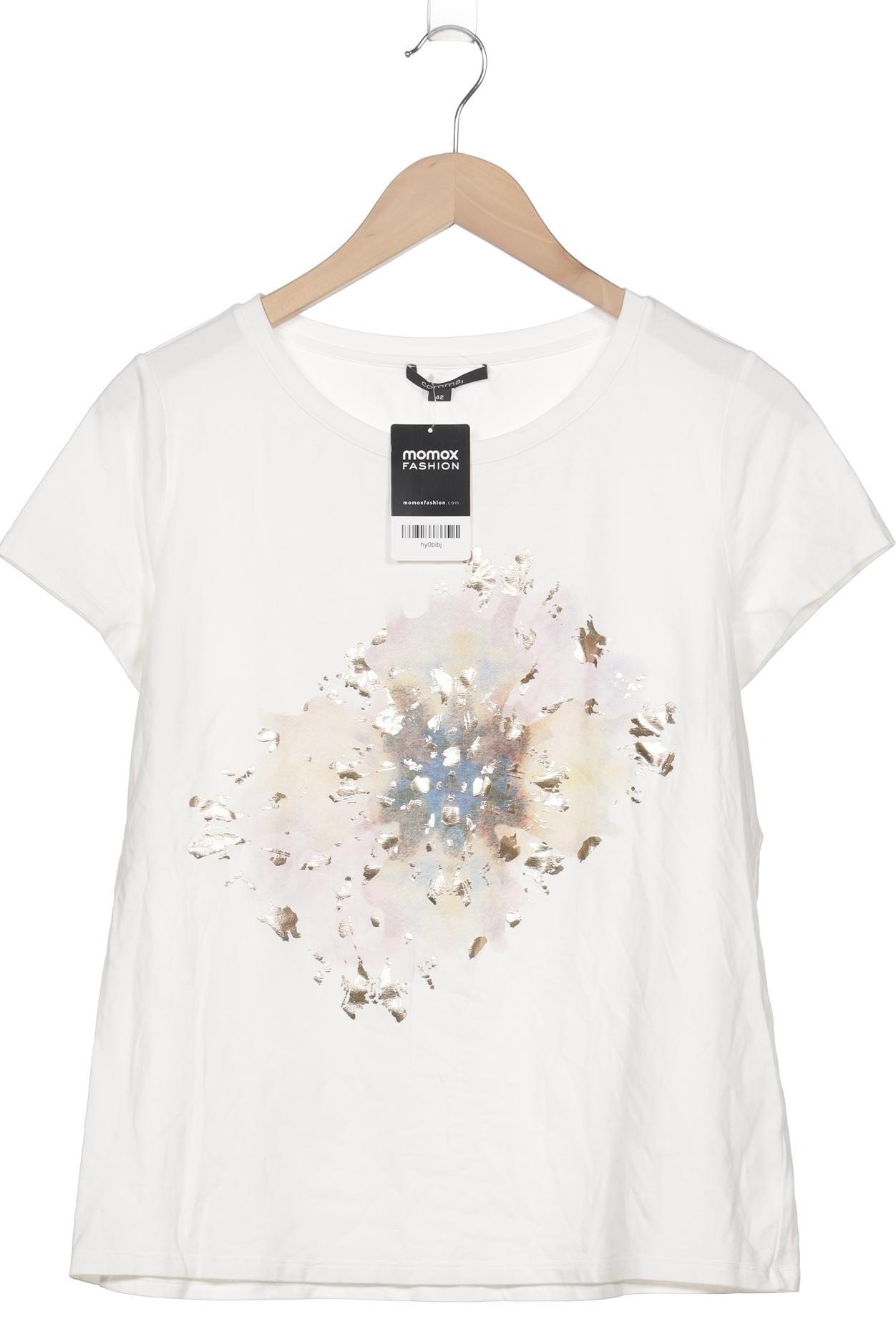 

Comma Damen T-Shirt, cremeweiß, Gr. 42