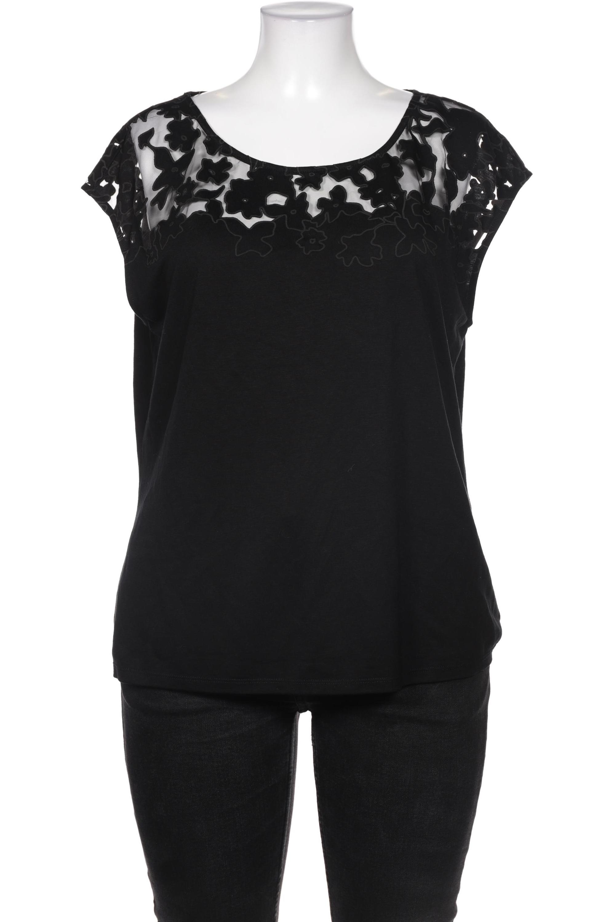 

Comma Damen T-Shirt, schwarz