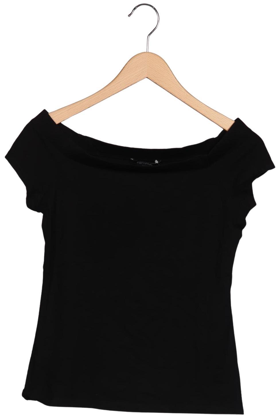 

Comma Damen T-Shirt, schwarz, Gr. 36