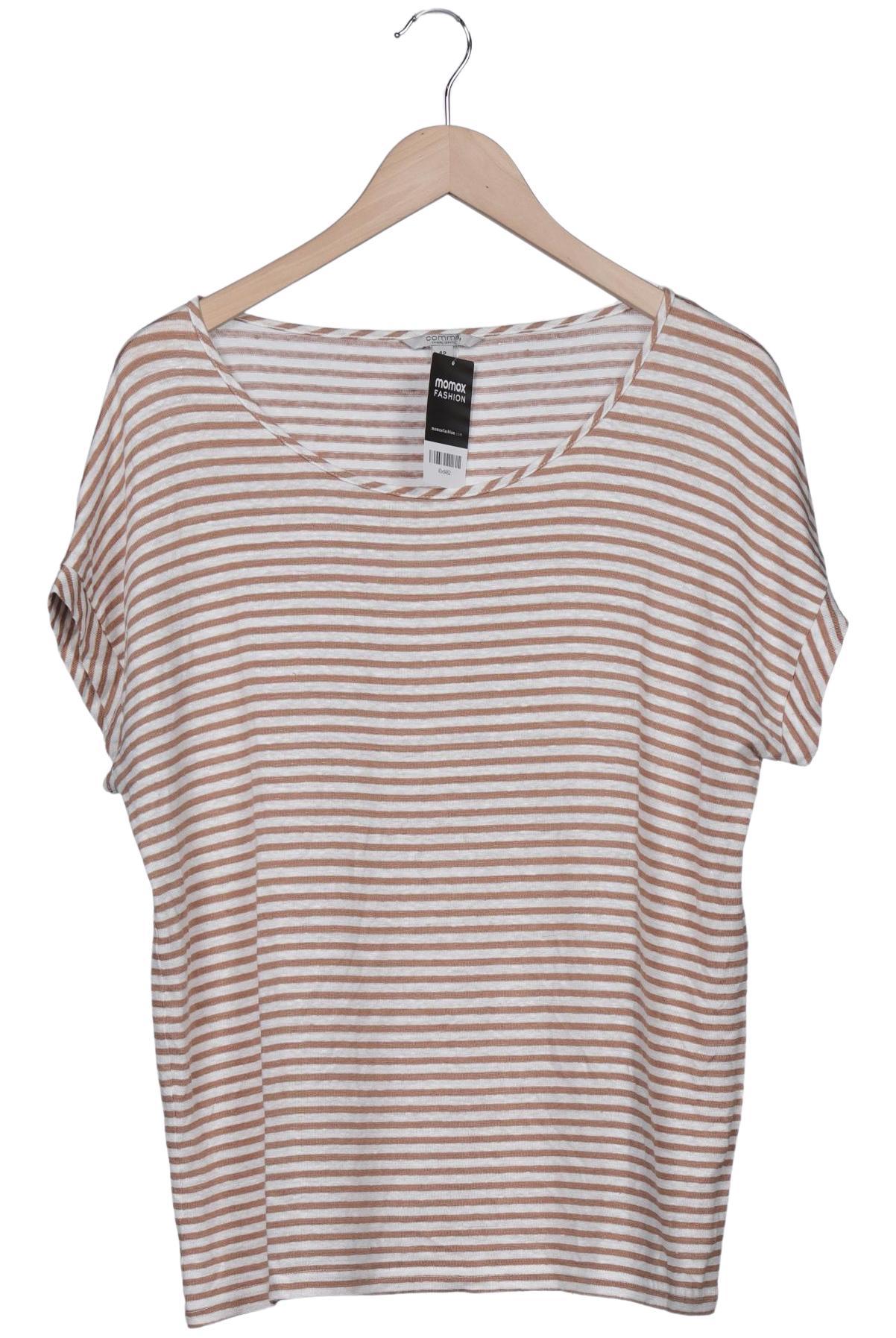 

Comma Damen T-Shirt, braun, Gr. 42