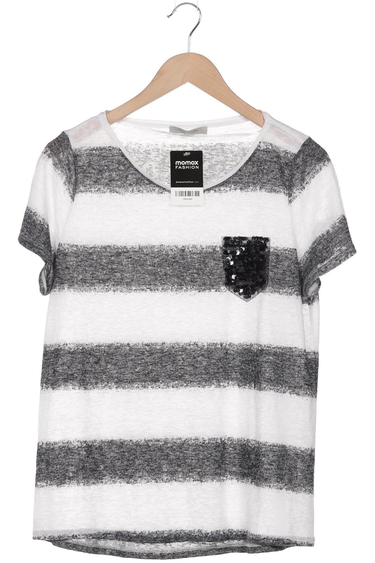 

Comma Damen T-Shirt, grau, Gr. 42