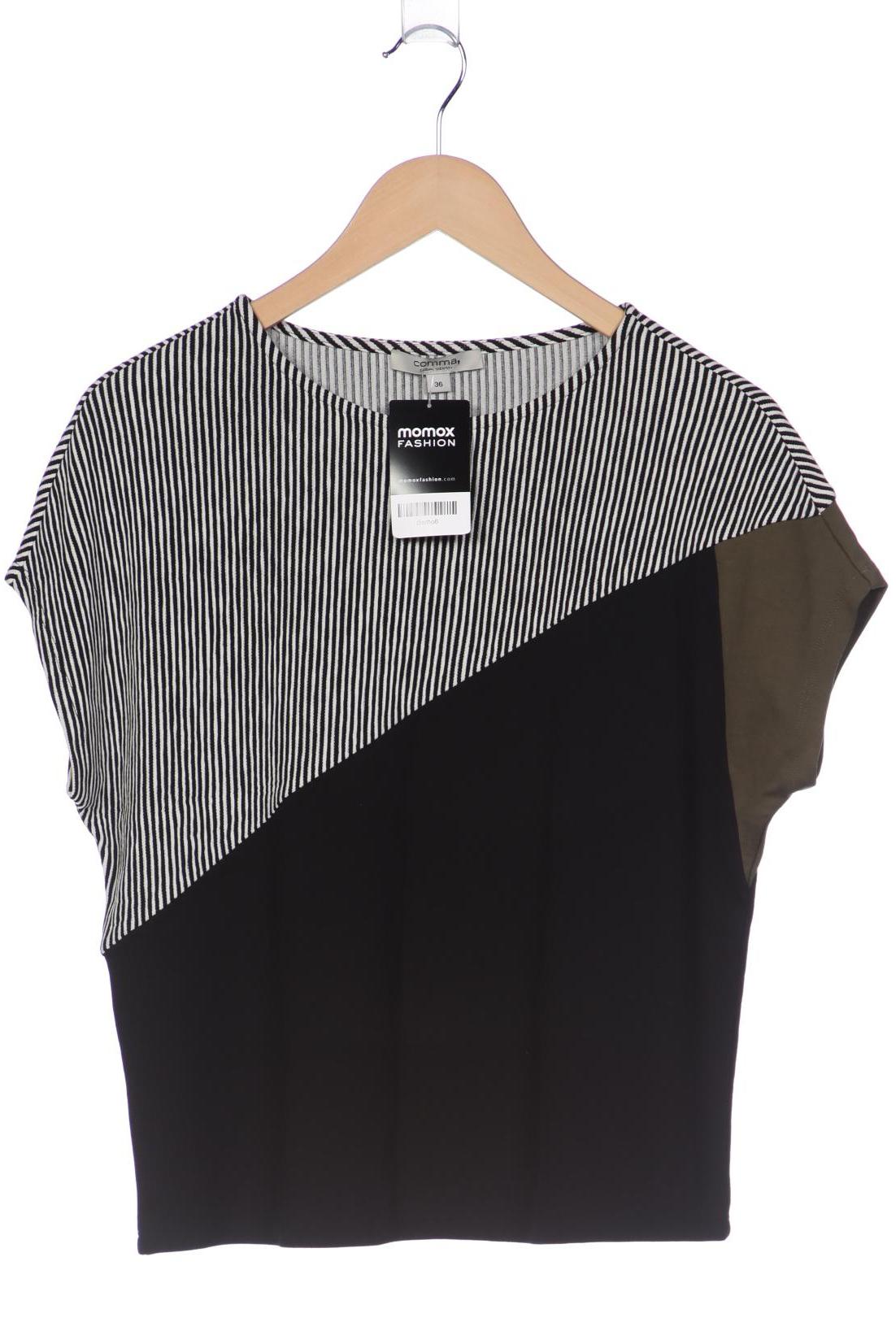 

Comma Damen T-Shirt, schwarz