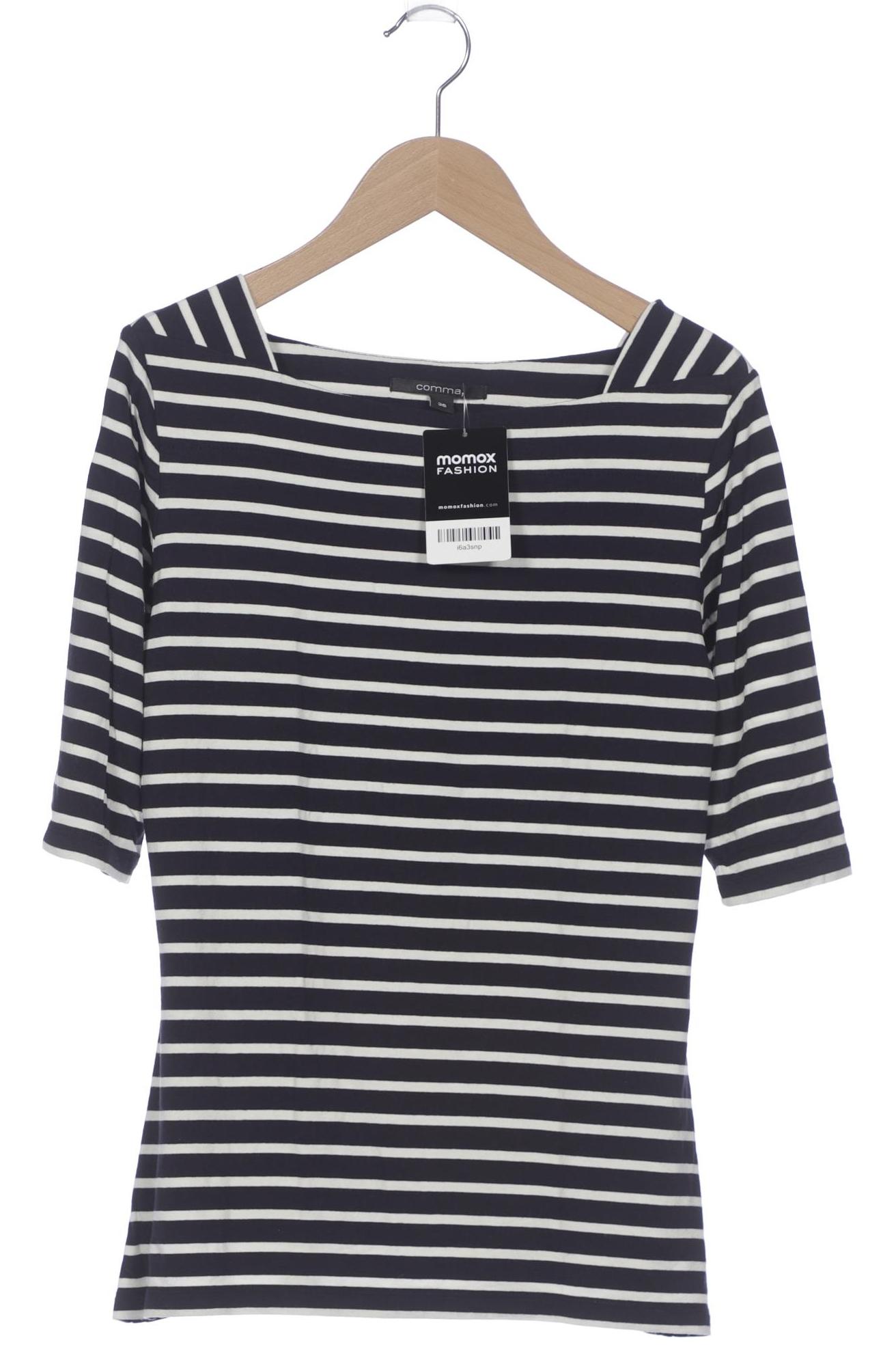 

Comma Damen T-Shirt, marineblau, Gr. 36