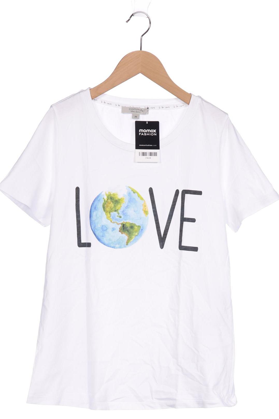 

Comma Damen T-Shirt, weiß