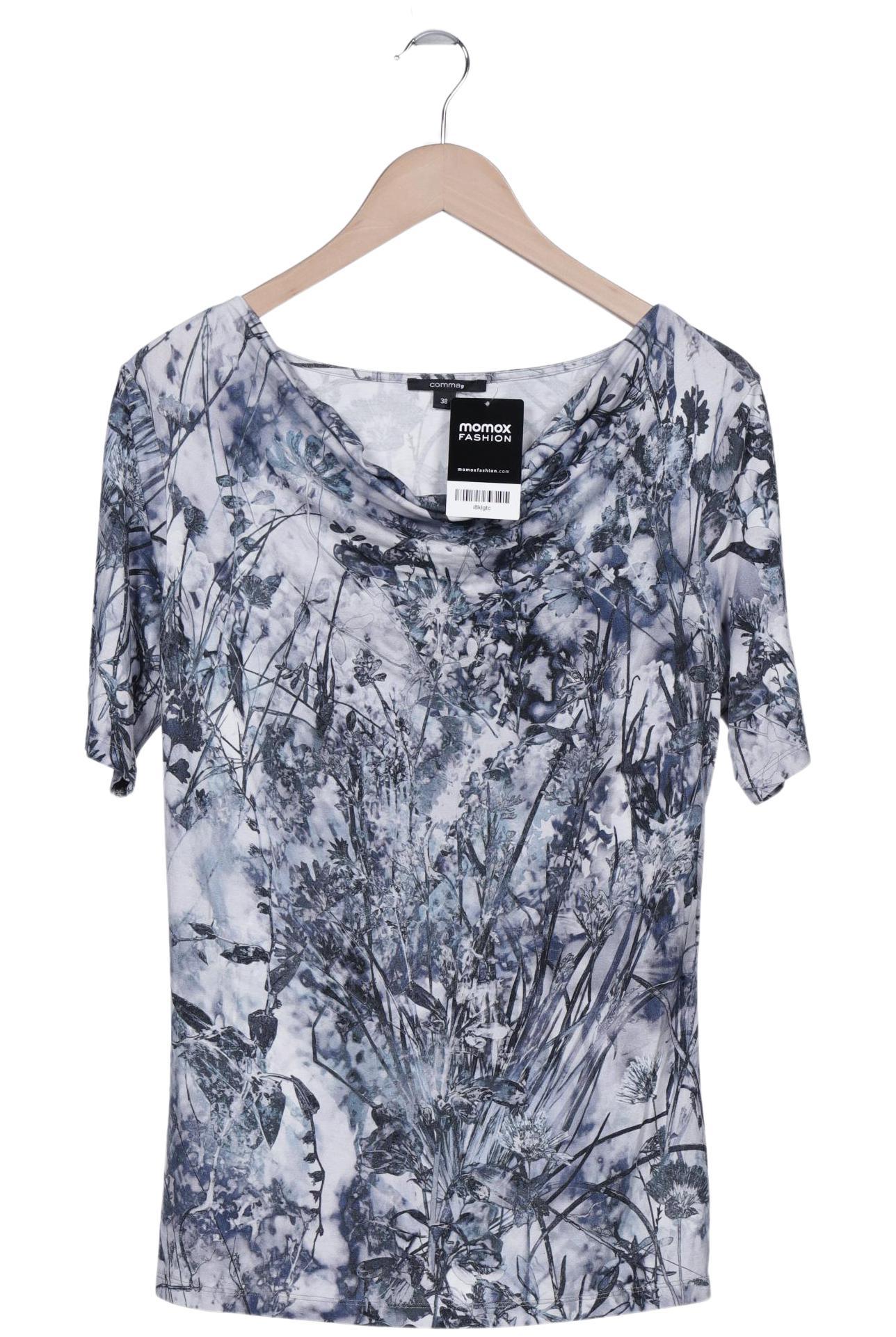 

Comma Damen T-Shirt, marineblau, Gr. 38