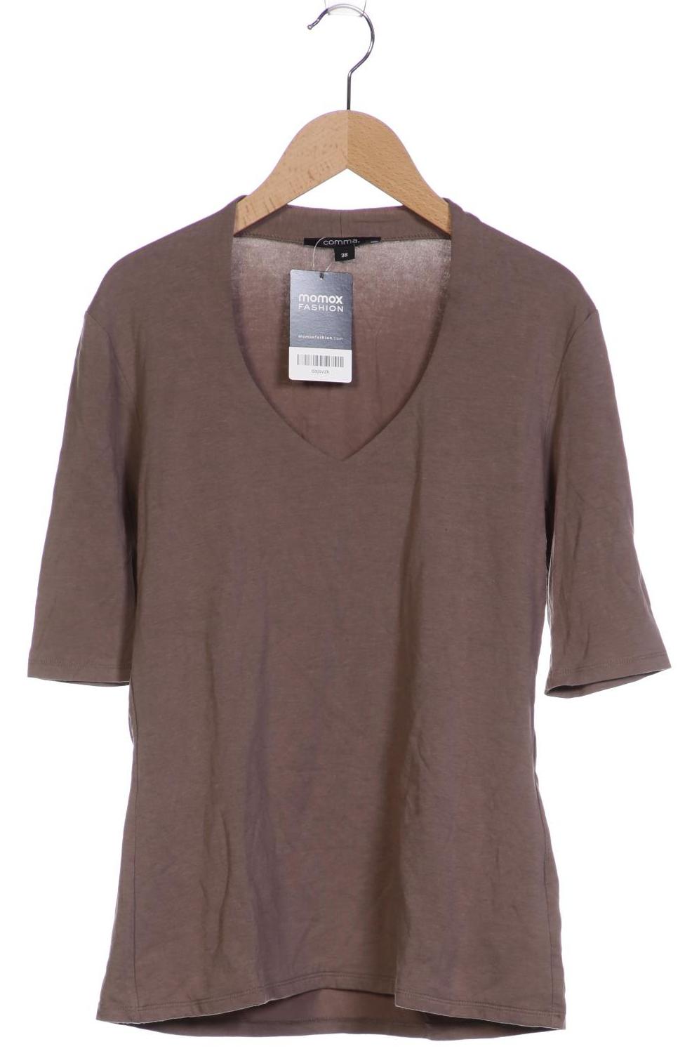 

Comma Damen T-Shirt, braun, Gr. 38