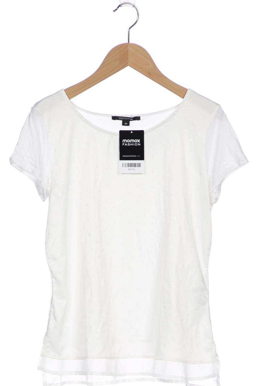 

Comma Damen T-Shirt, weiß