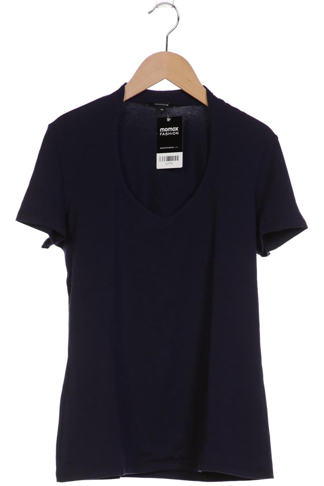 

Comma Damen T-Shirt, marineblau, Gr. 38