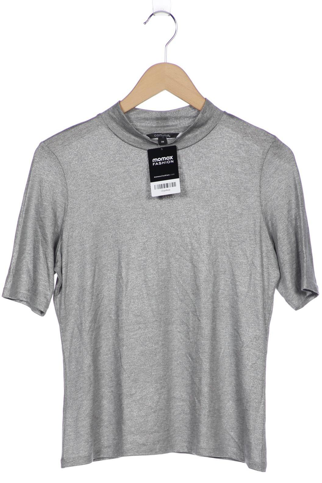 

Comma Damen T-Shirt, grau, Gr. 38