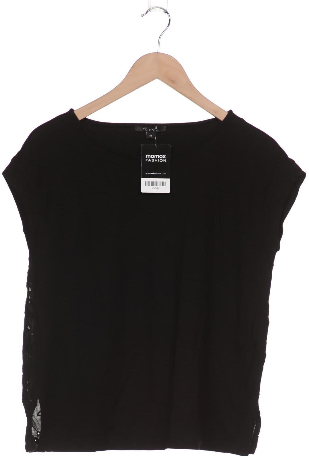 

Comma Damen T-Shirt, schwarz