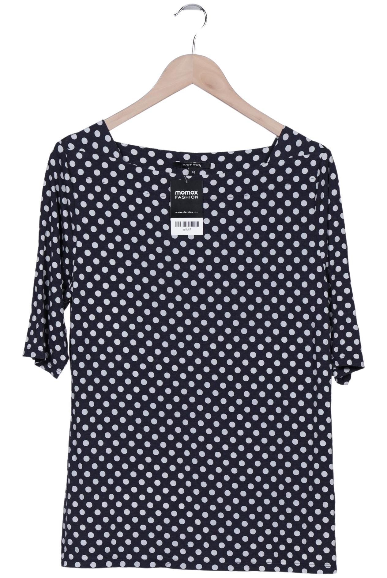 

Comma Damen T-Shirt, marineblau, Gr. 46