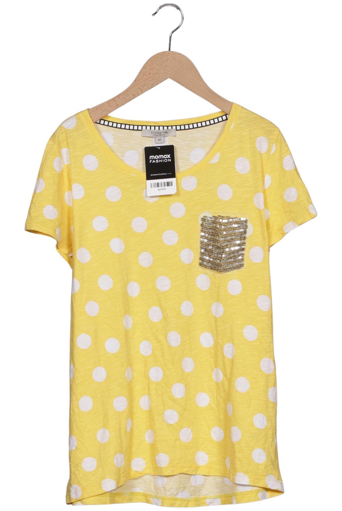 

Comma Damen T-Shirt, gelb, Gr. 40
