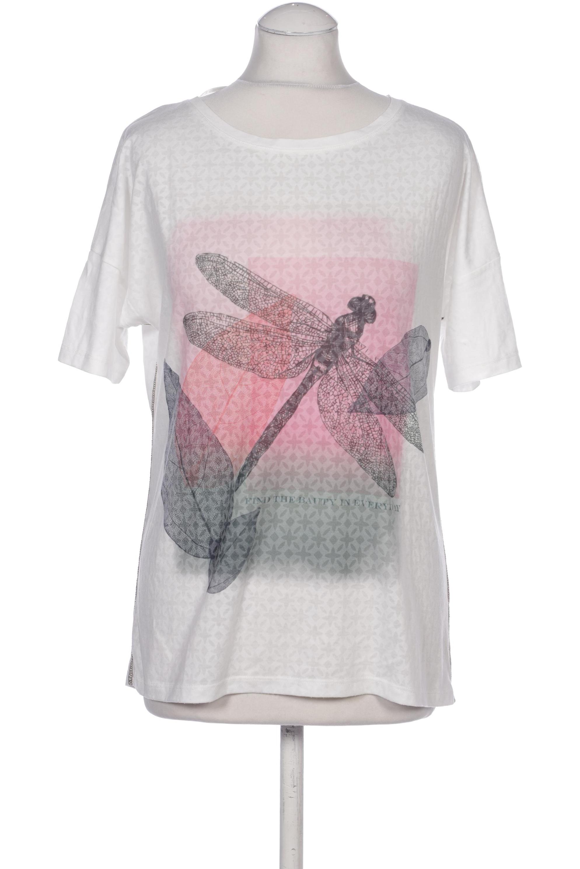 

Comma Damen T-Shirt, weiß, Gr. 36