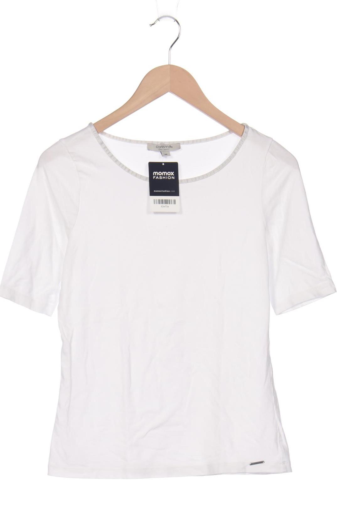 

Comma Damen T-Shirt, weiß, Gr. 36