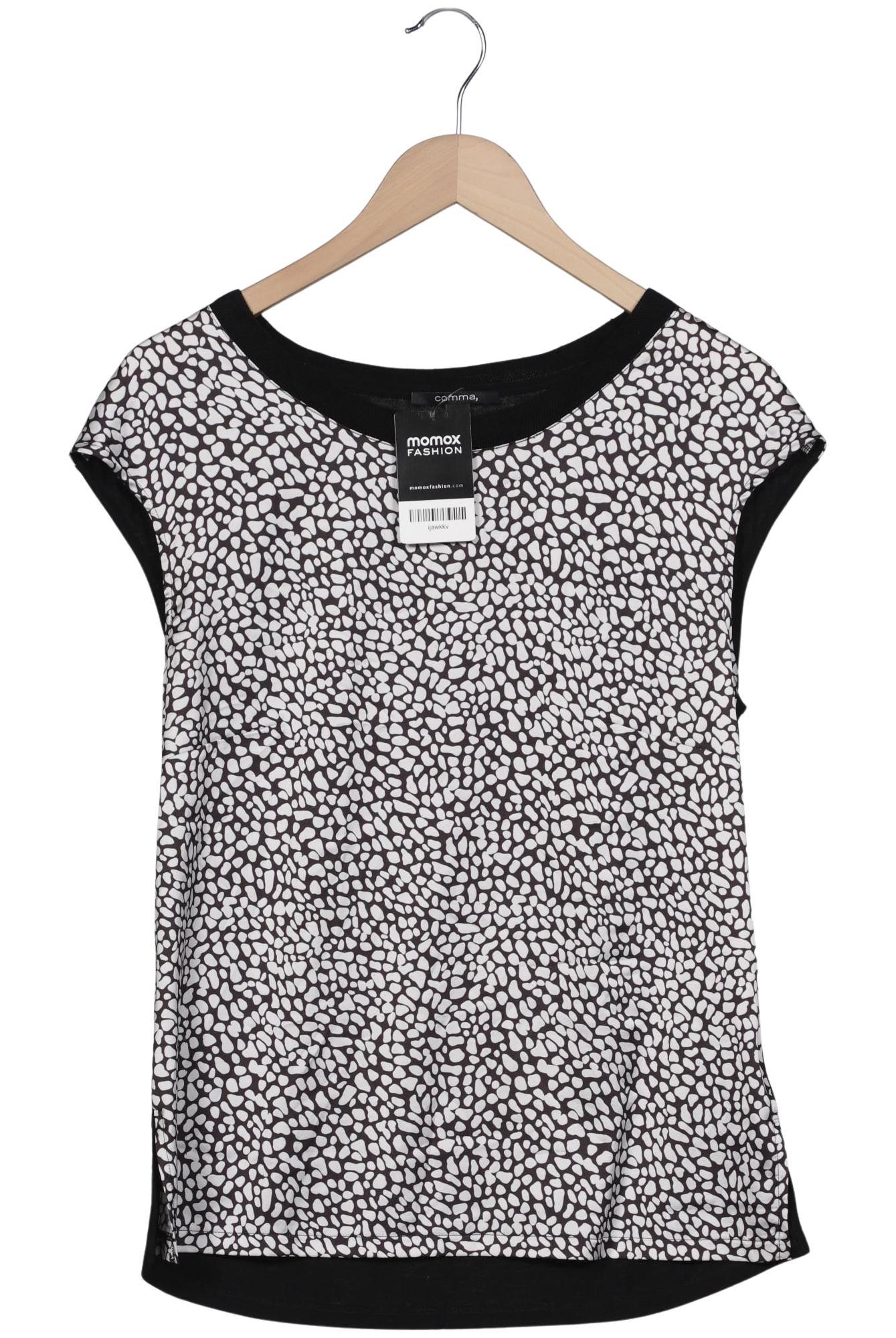 

Comma Damen T-Shirt, schwarz, Gr. 38