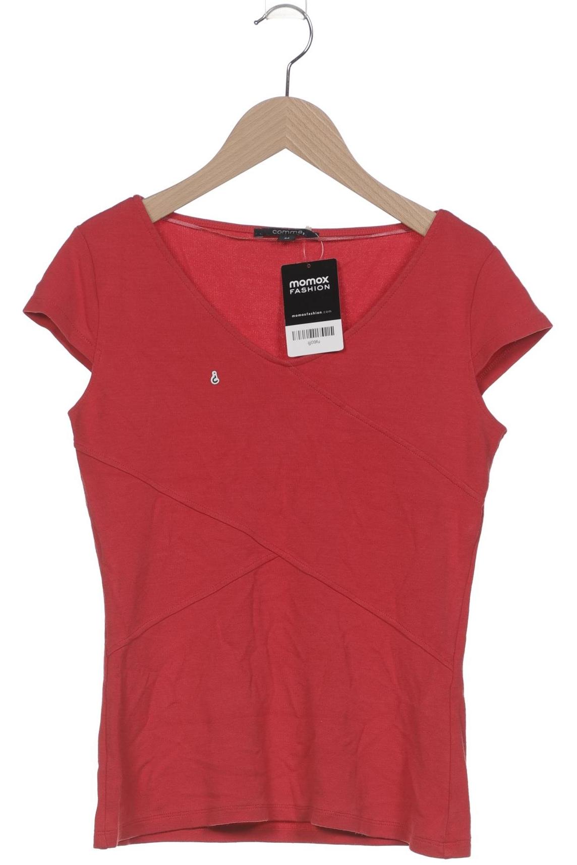 

Comma Damen T-Shirt, rot, Gr. 34