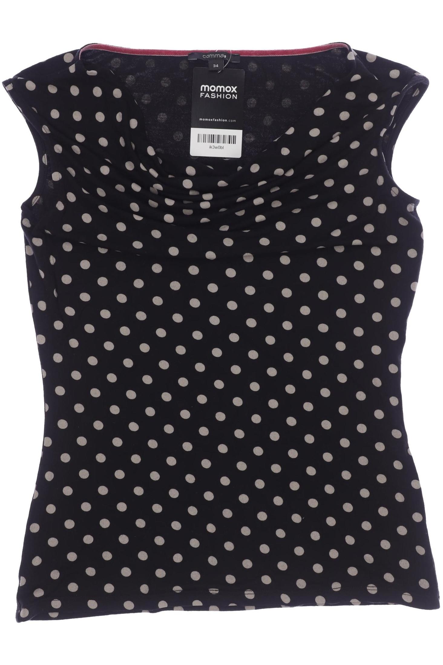 

Comma Damen T-Shirt, schwarz, Gr. 34