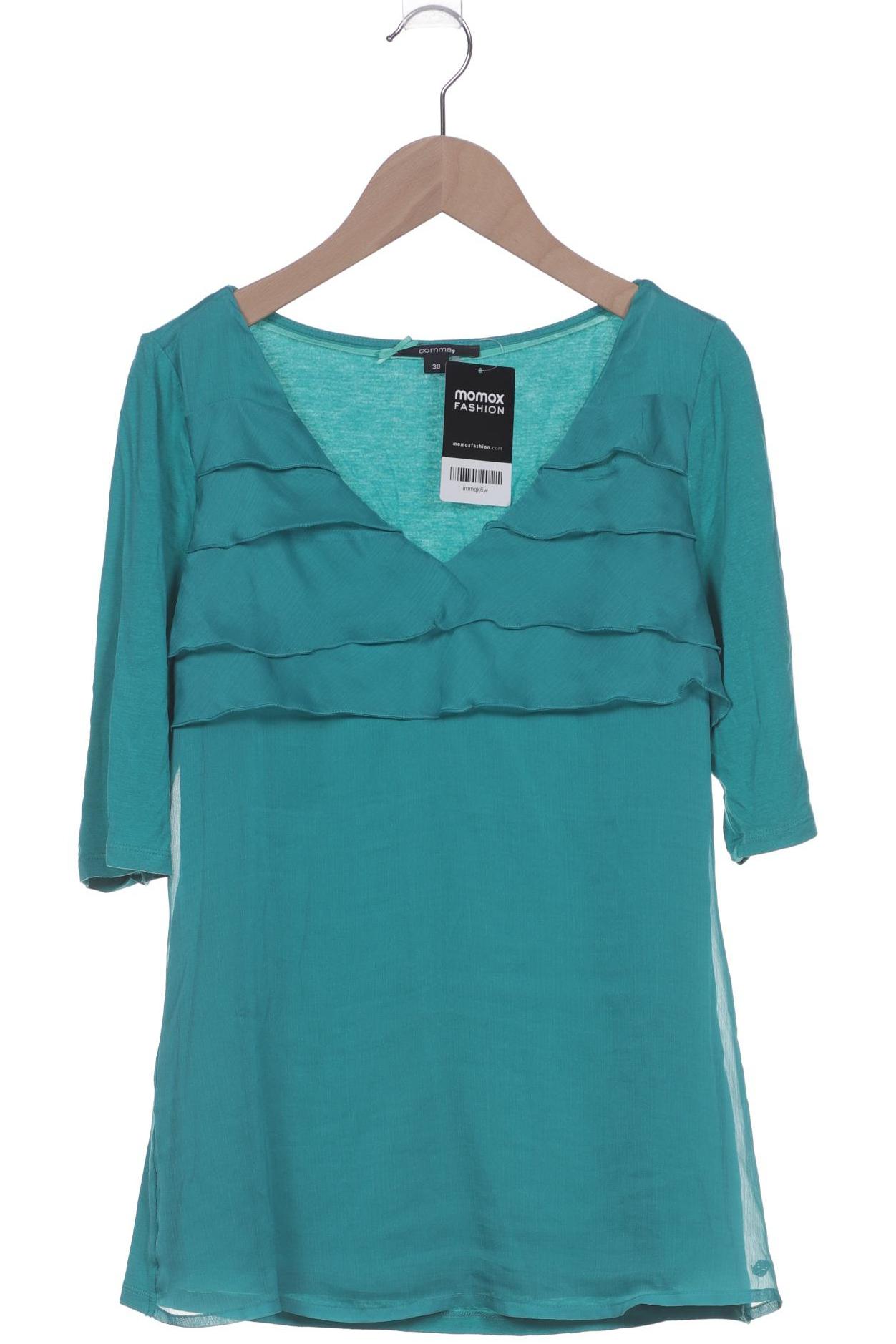 

Comma Damen T-Shirt, türkis, Gr. 38