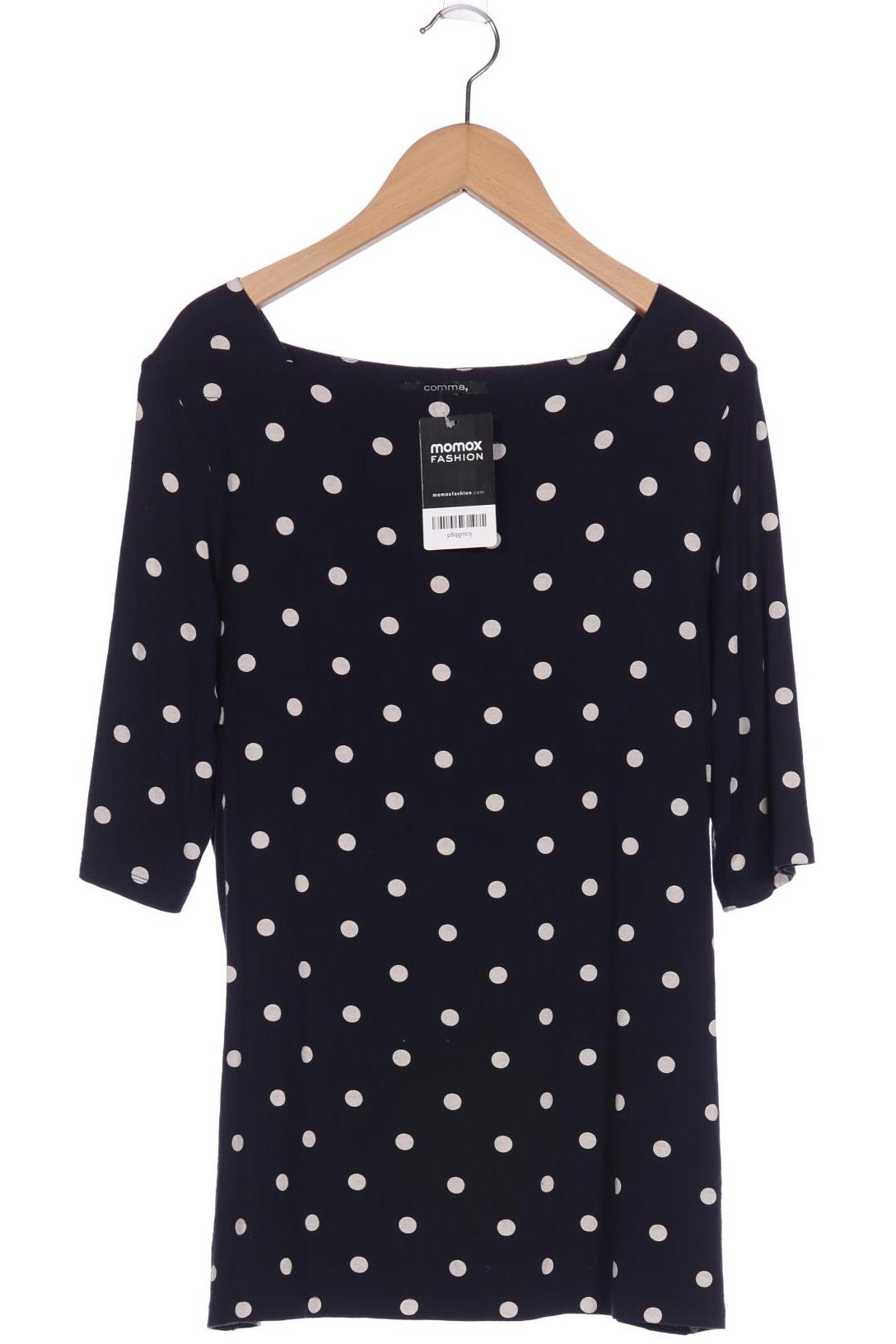 

Comma Damen T-Shirt, marineblau, Gr. 38