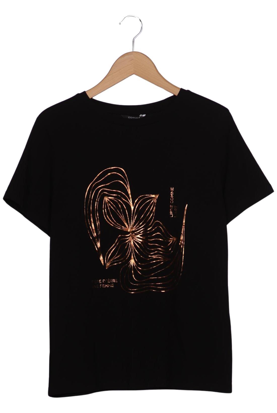 

Comma Damen T-Shirt, schwarz, Gr. 40