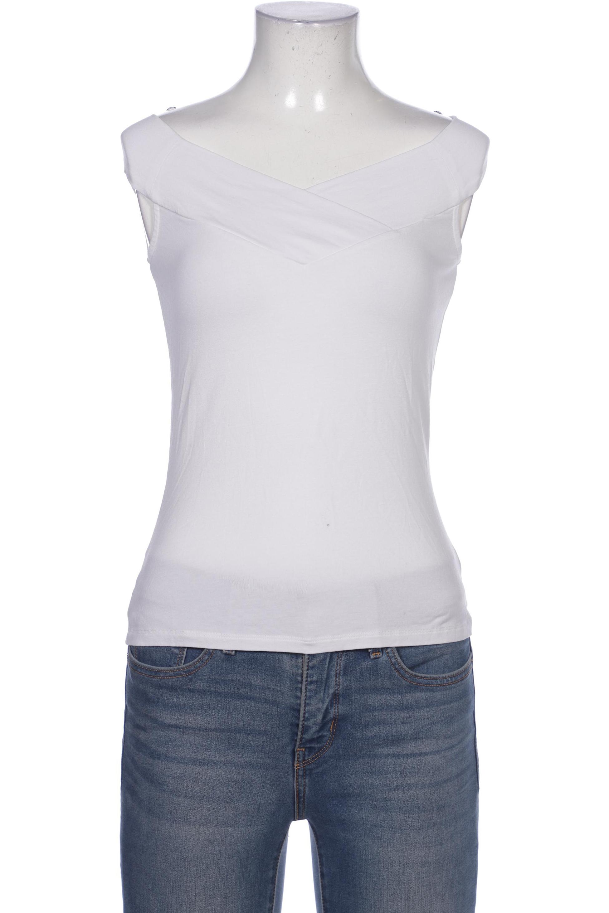 

Comma Damen T-Shirt, weiß, Gr. 32