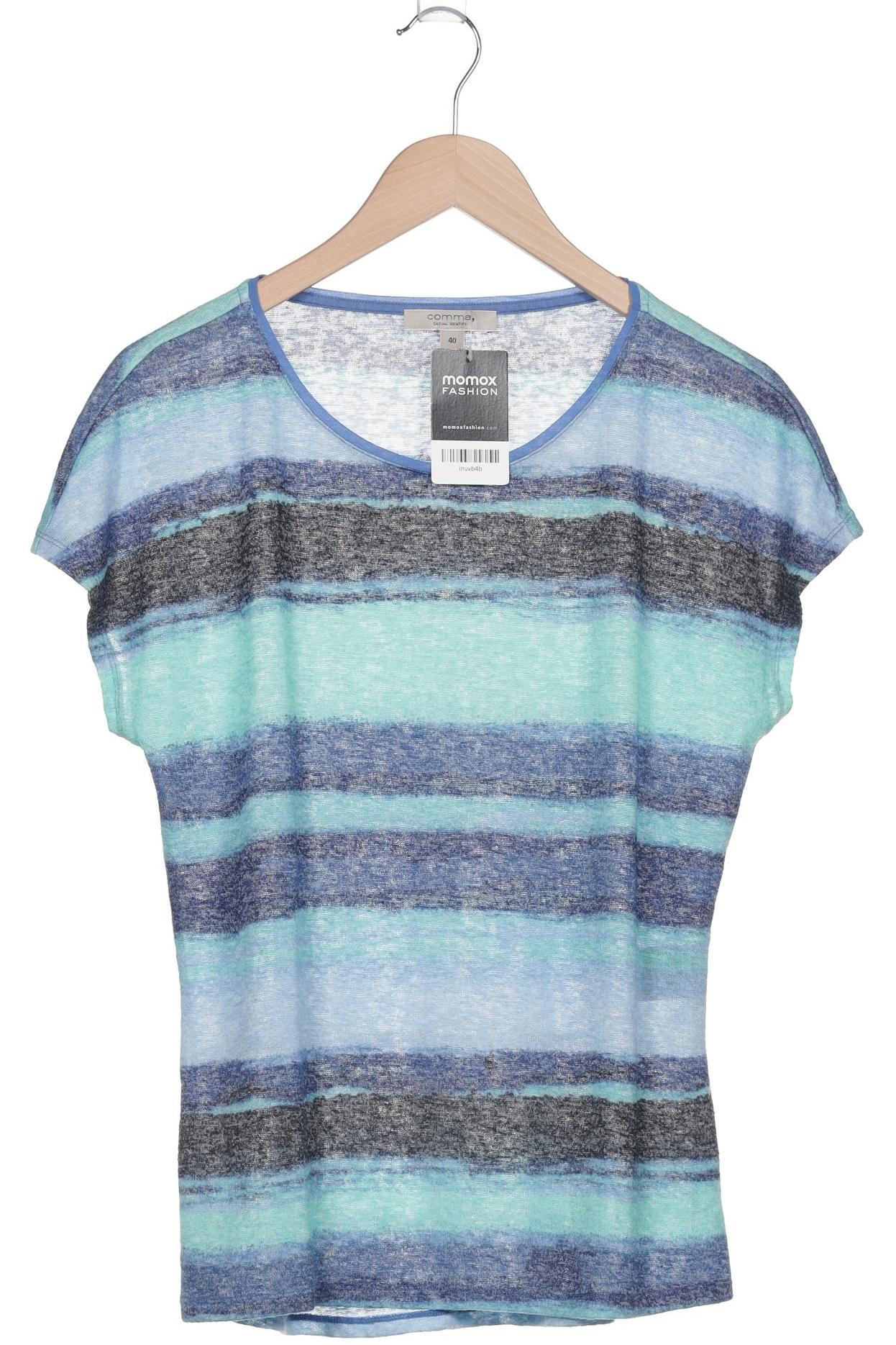 

Comma Damen T-Shirt, blau, Gr. 40