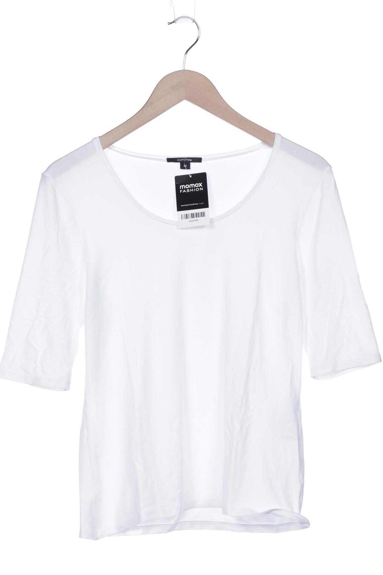 

Comma Damen T-Shirt, weiß, Gr. 42