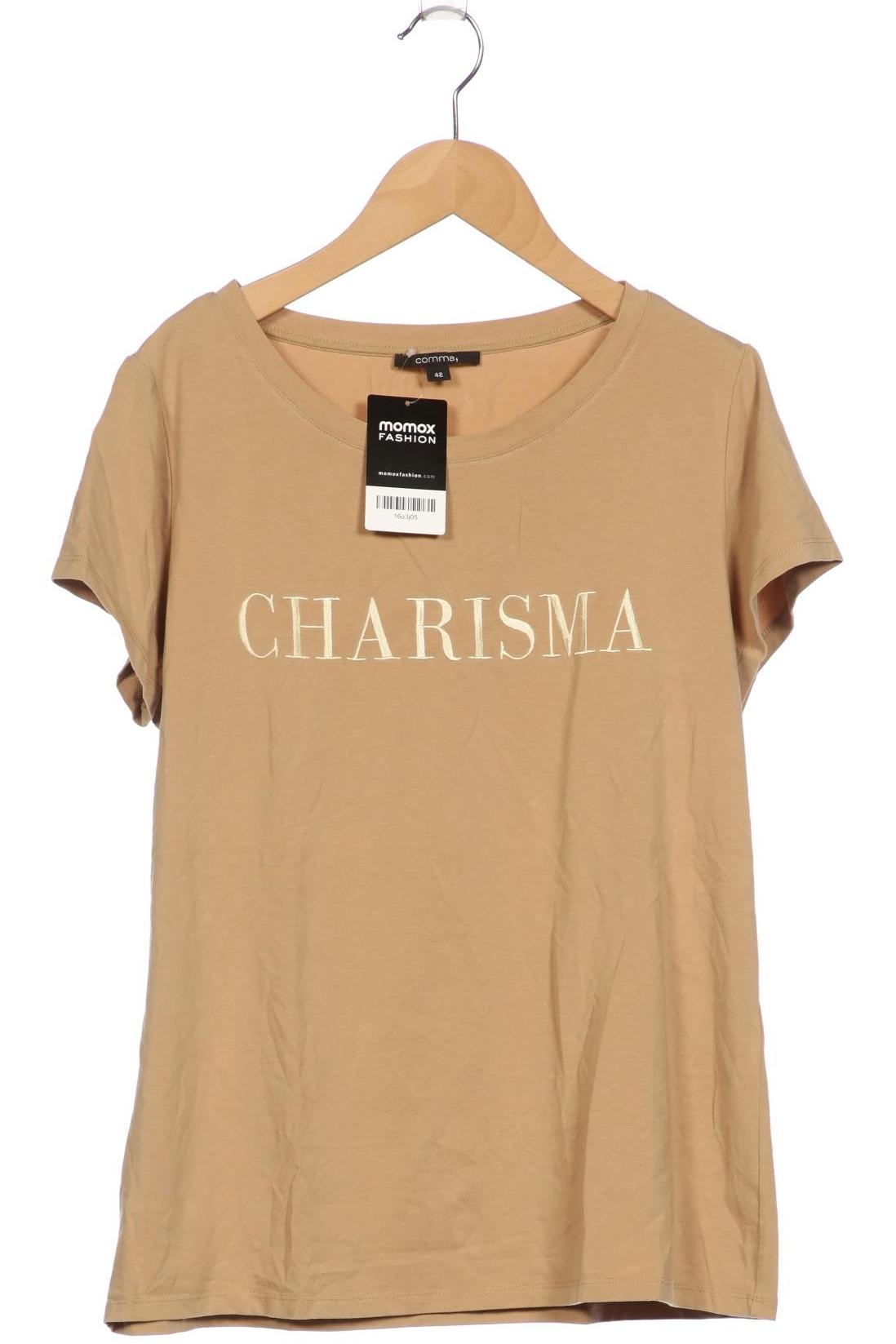 

Comma Damen T-Shirt, beige, Gr. 42