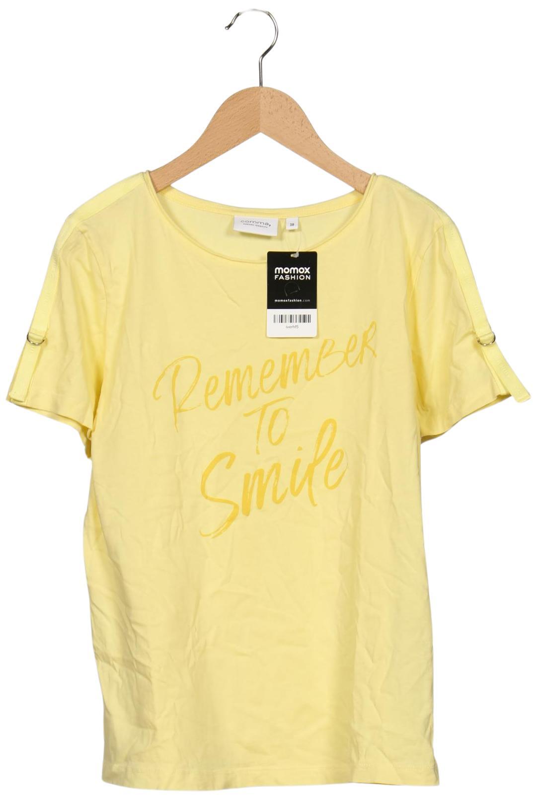 

Comma Damen T-Shirt, gelb, Gr. 38