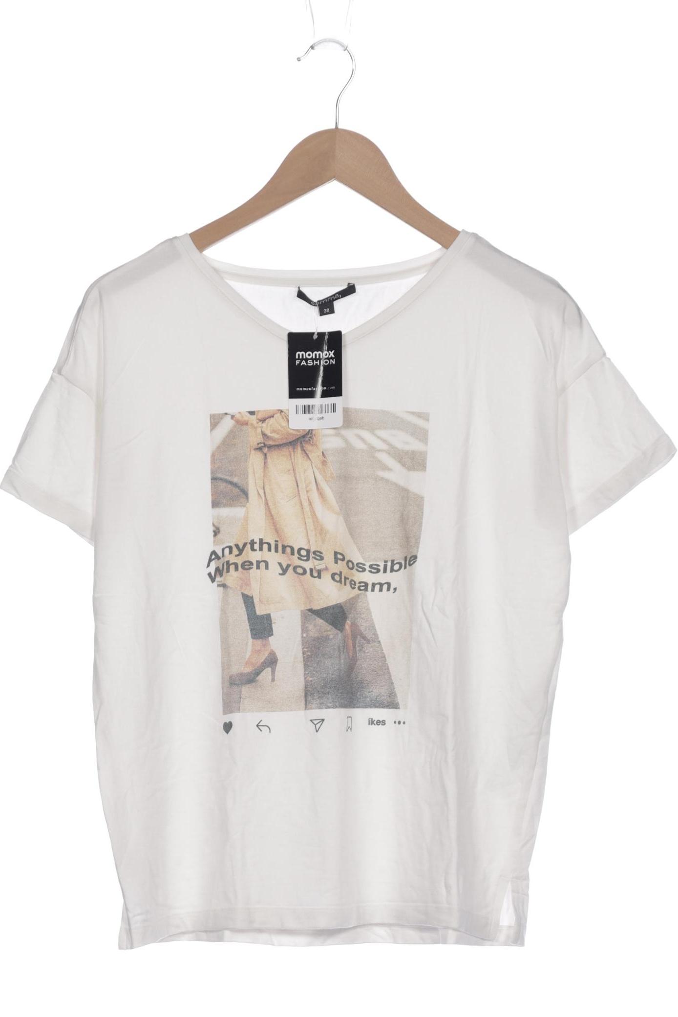 

Comma Damen T-Shirt, weiß, Gr. 38