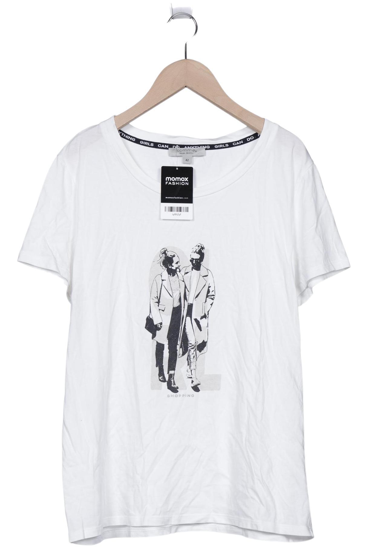 

Comma Damen T-Shirt, weiß, Gr. 42