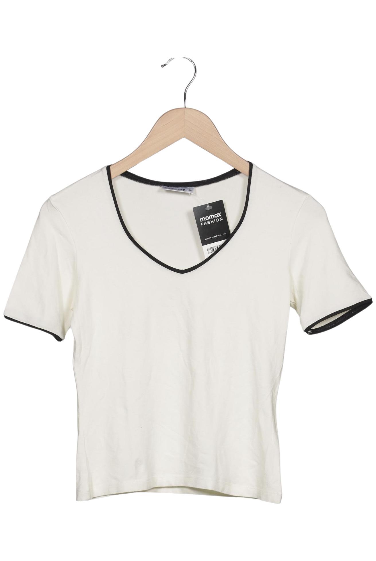

Comma Damen T-Shirt, cremeweiß, Gr. 36