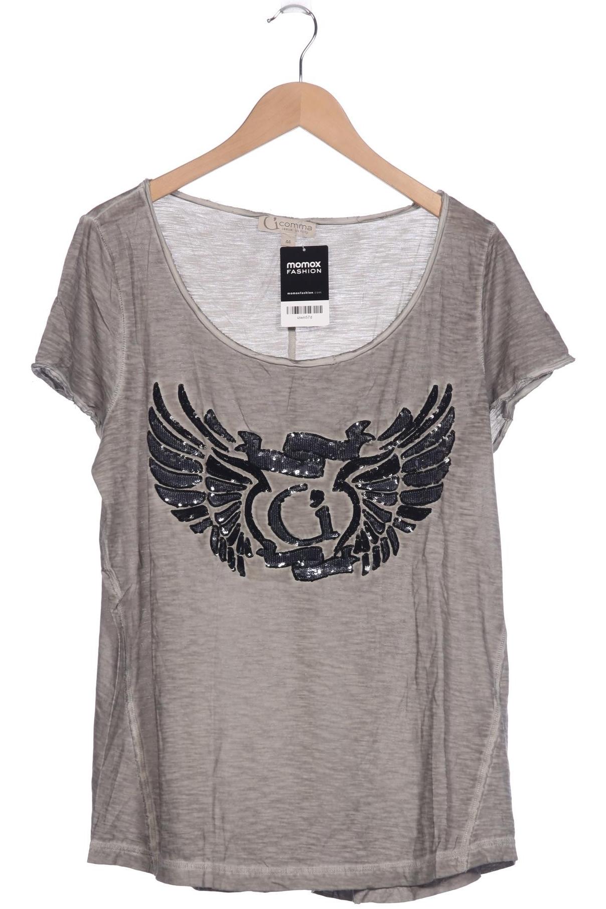 

Comma Damen T-Shirt, grau, Gr. 44