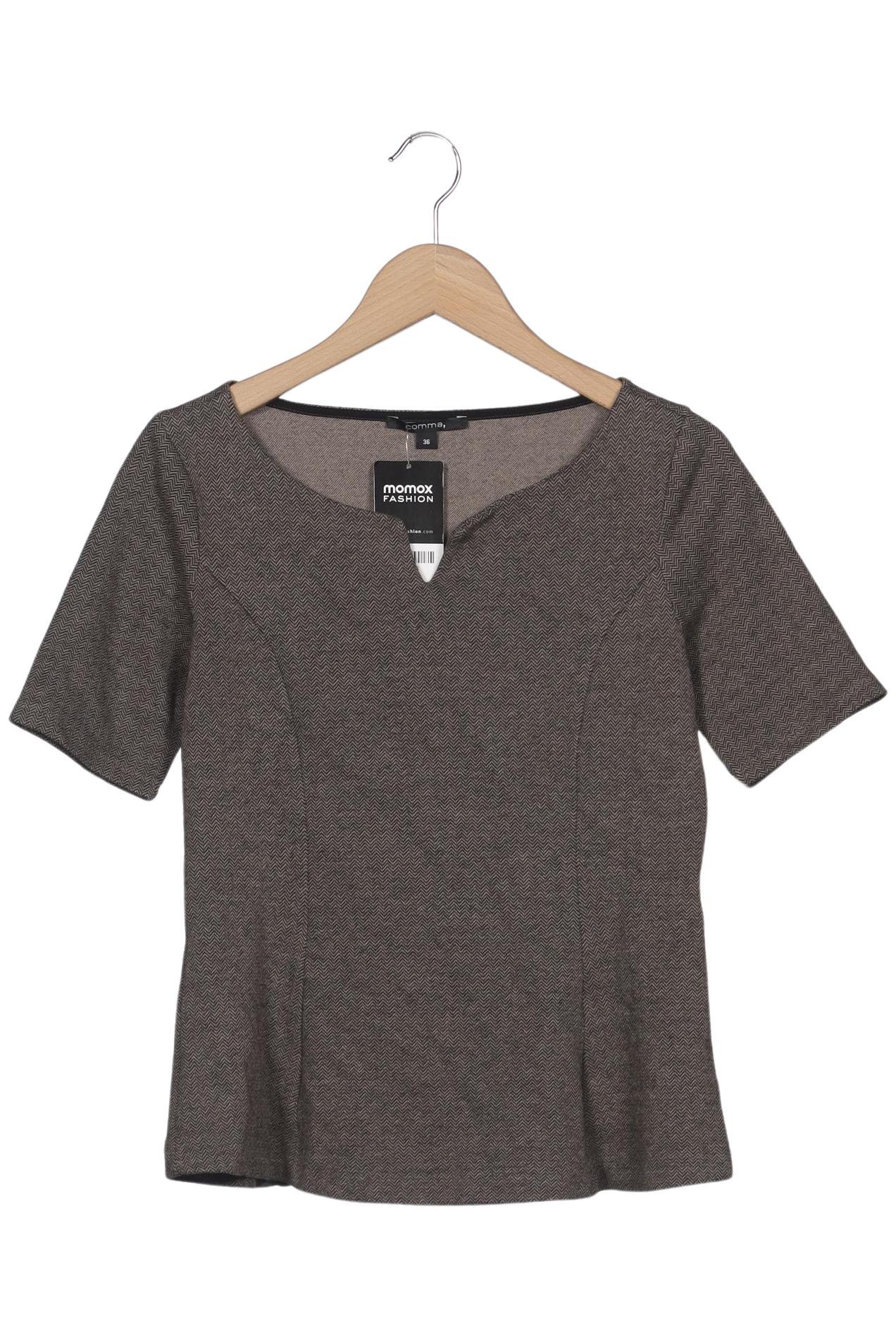 

Comma Damen T-Shirt, braun, Gr. 36