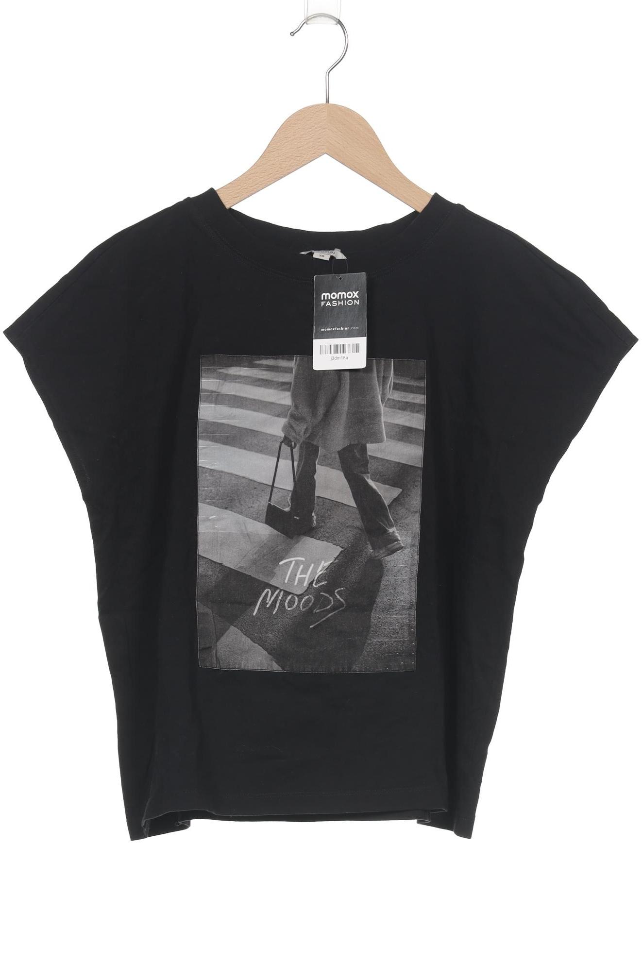 

Comma Damen T-Shirt, schwarz, Gr. 38