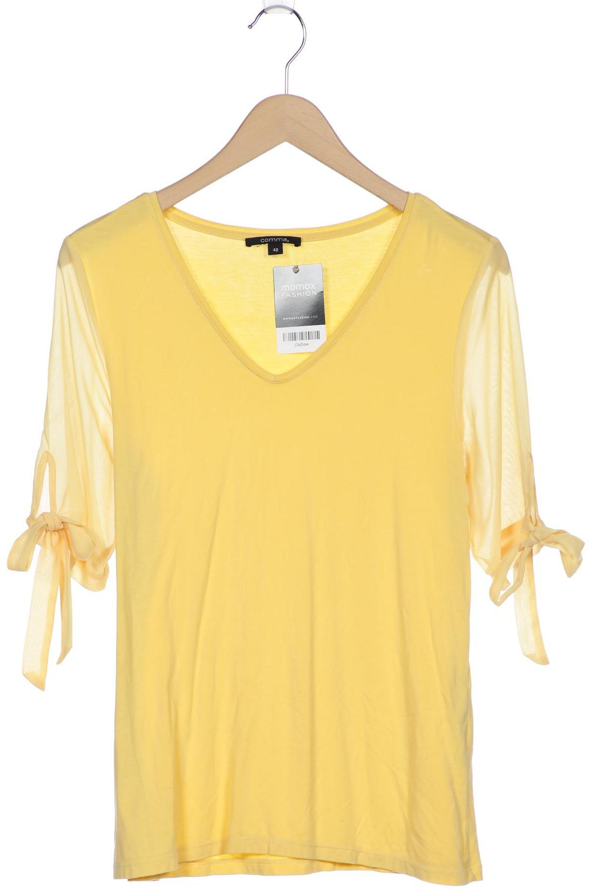 

Comma Damen T-Shirt, gelb