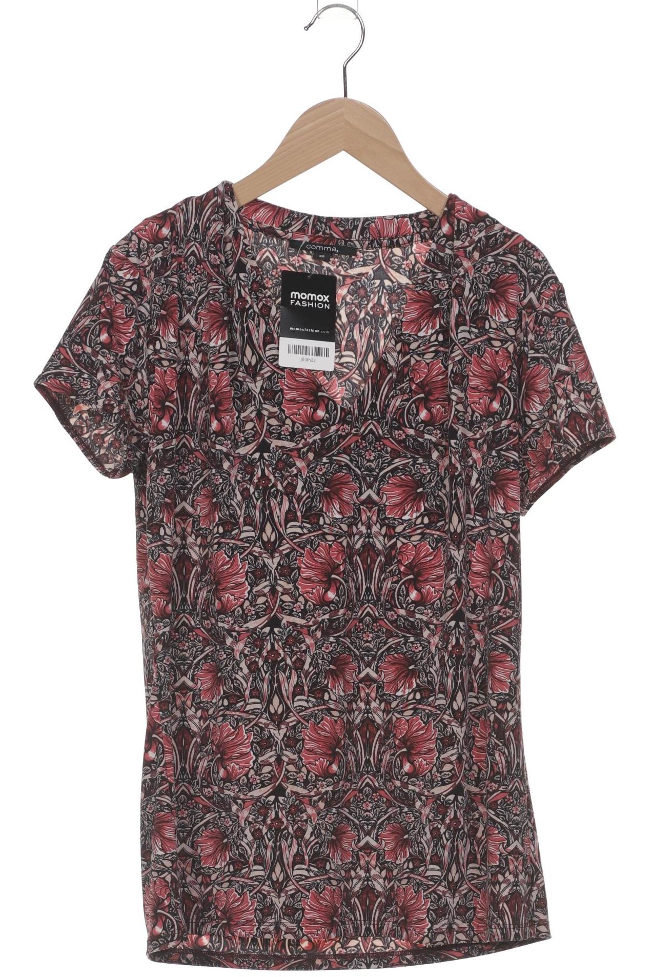 

Comma Damen T-Shirt, bordeaux, Gr. 38