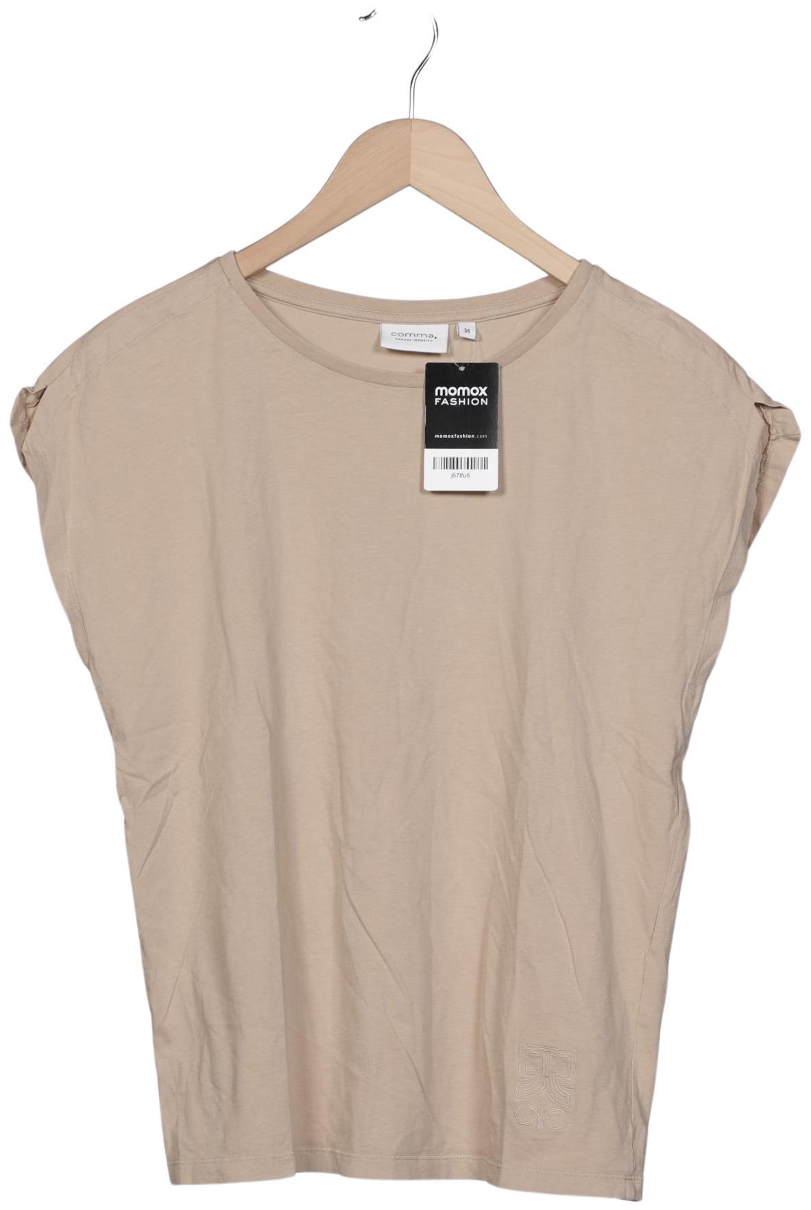 

Comma Damen T-Shirt, beige, Gr. 36