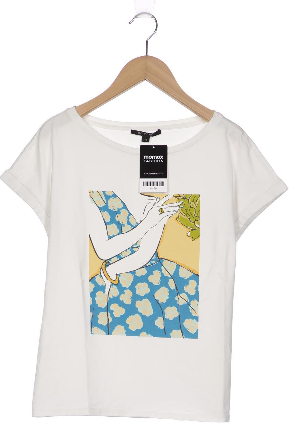 

Comma Damen T-Shirt, weiß