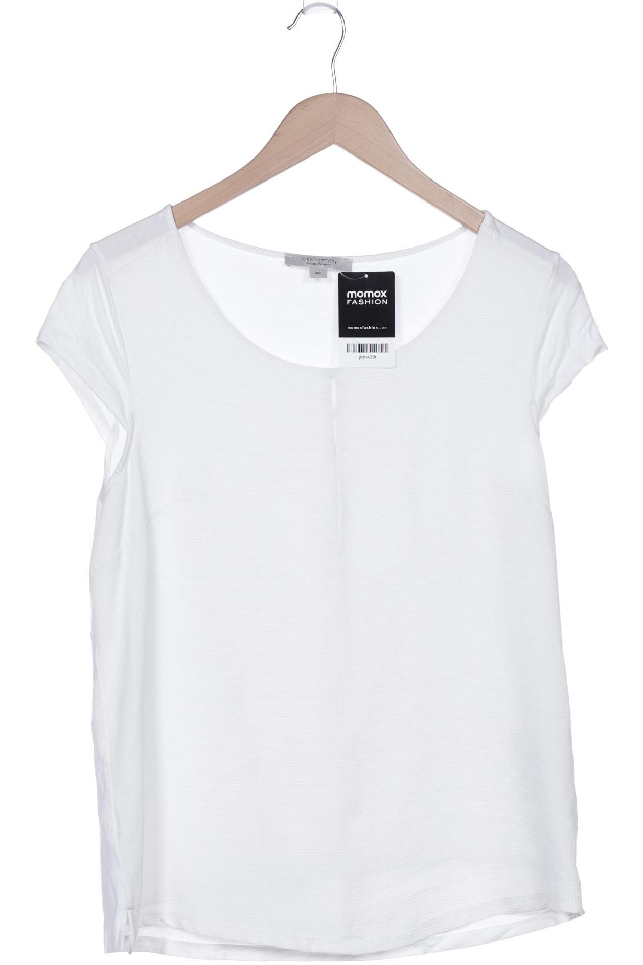 

Comma Damen T-Shirt, weiß, Gr. 42