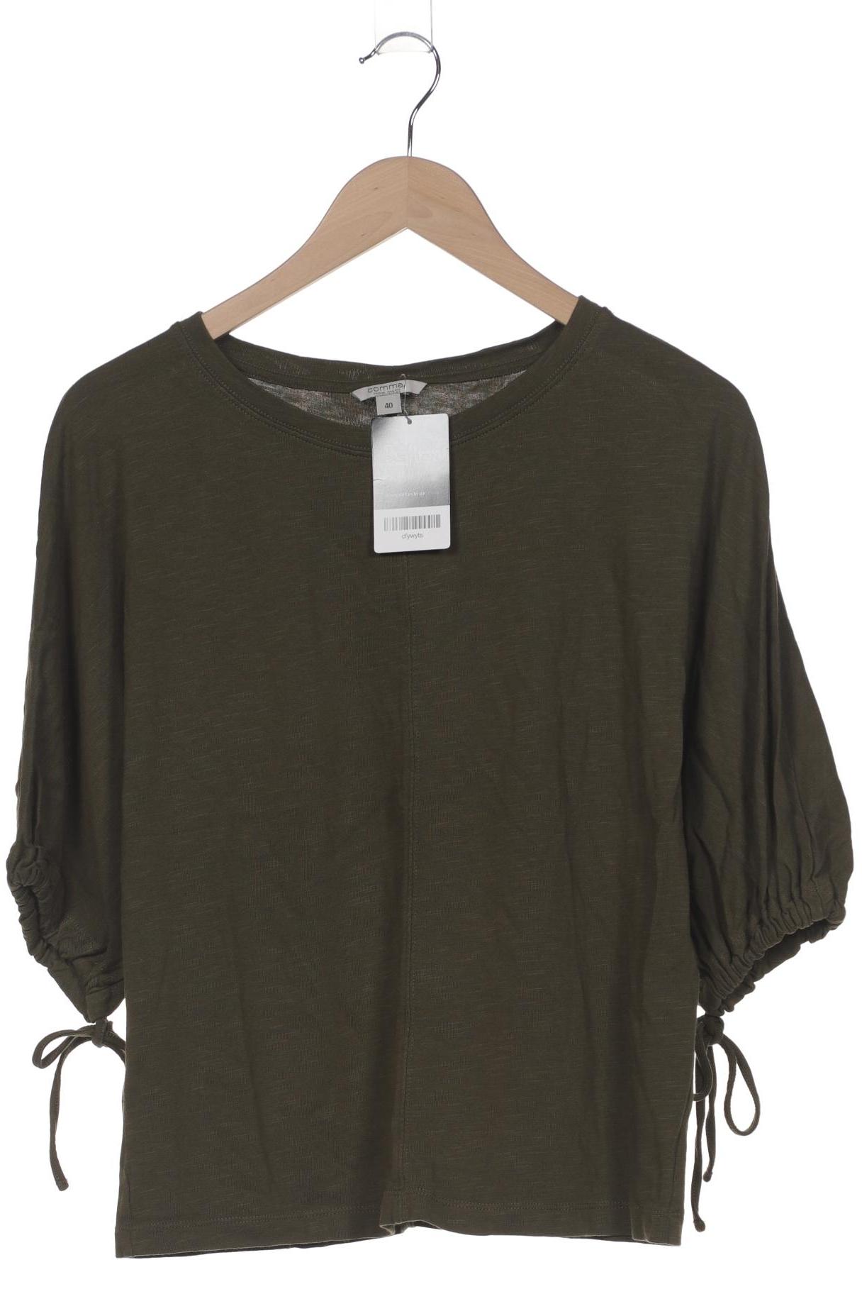 

Comma Damen T-Shirt, grün, Gr. 40