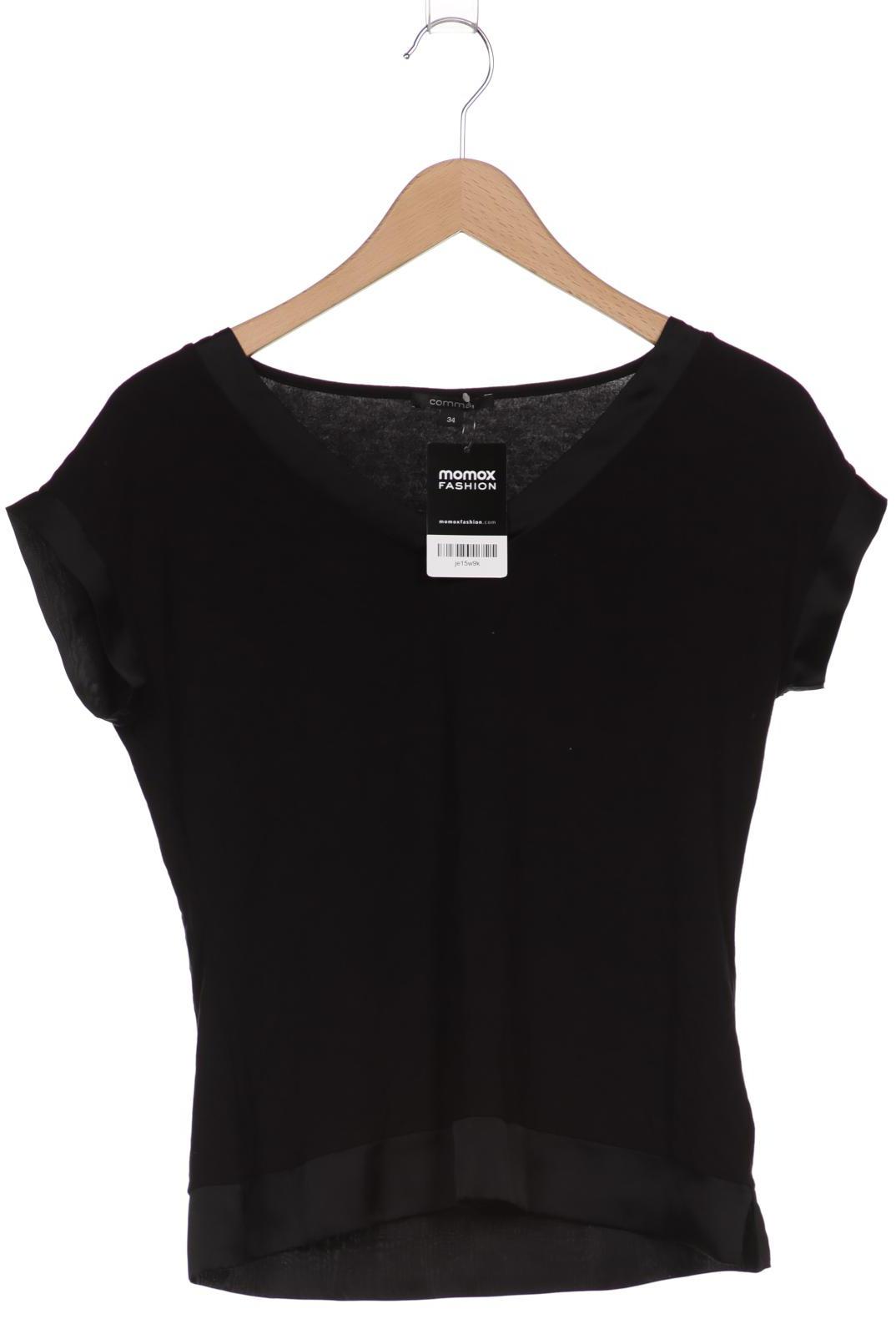 

Comma Damen T-Shirt, schwarz