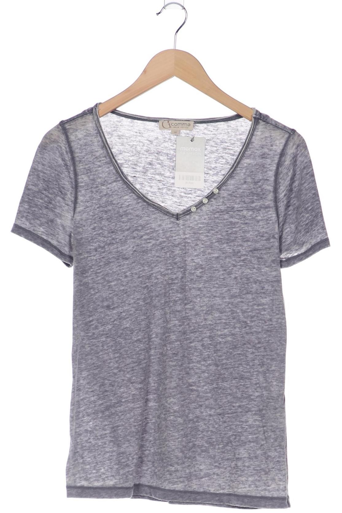 

Comma Damen T-Shirt, grau, Gr. 38