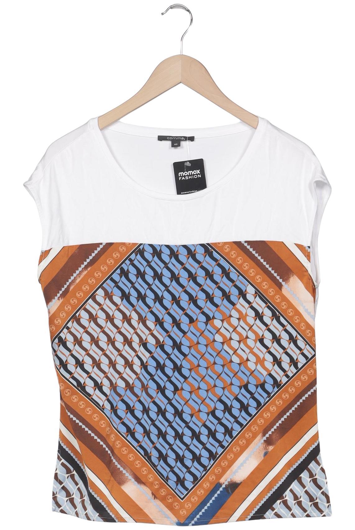 

Comma Damen T-Shirt, weiß, Gr. 40